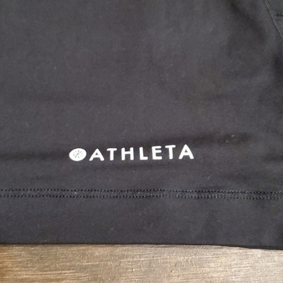 NWOT Athleta Simone Biles "Because I Can" Tank Racer Back Black Women Size S - Picture 3 of 3